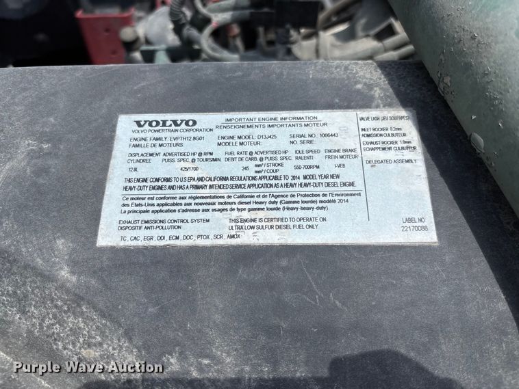 image for item FC1744 2015 Volvo VNL semi truck
