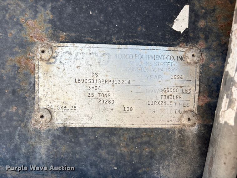image for item FC2491 1994 Broco DS dump trailer