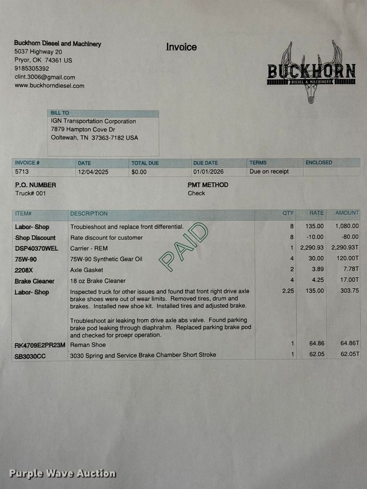 image for item FI0268 1999 Kenworth W900 semi truck