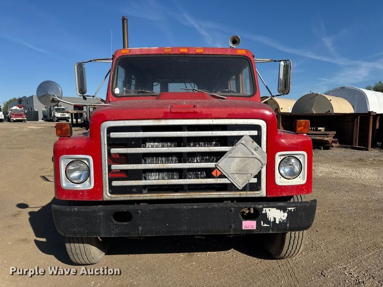 image for item OE9570 1988 International 1954 Crew Cab flatbed truck