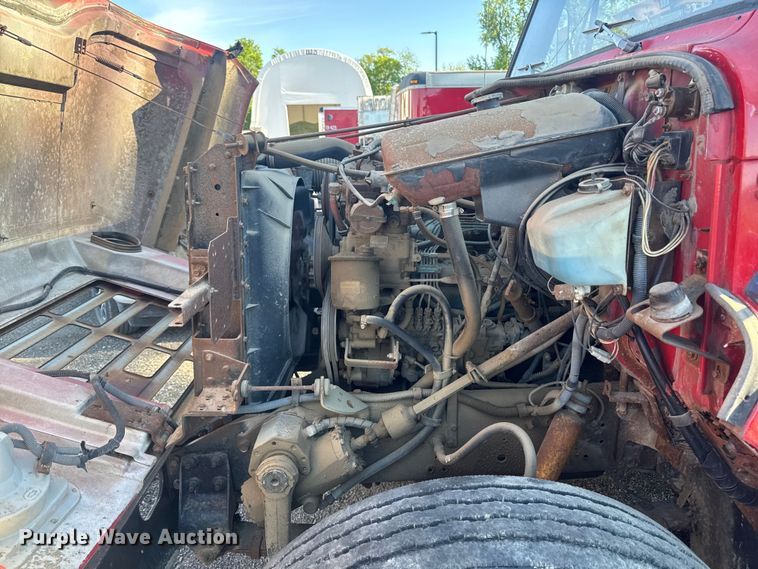 image for item OE9570 1988 International 1954 Crew Cab flatbed truck