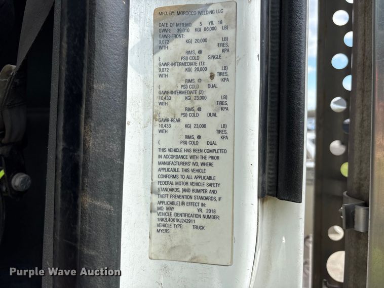 image for item YA3016 2019 Kenworth T880 vacuum truck