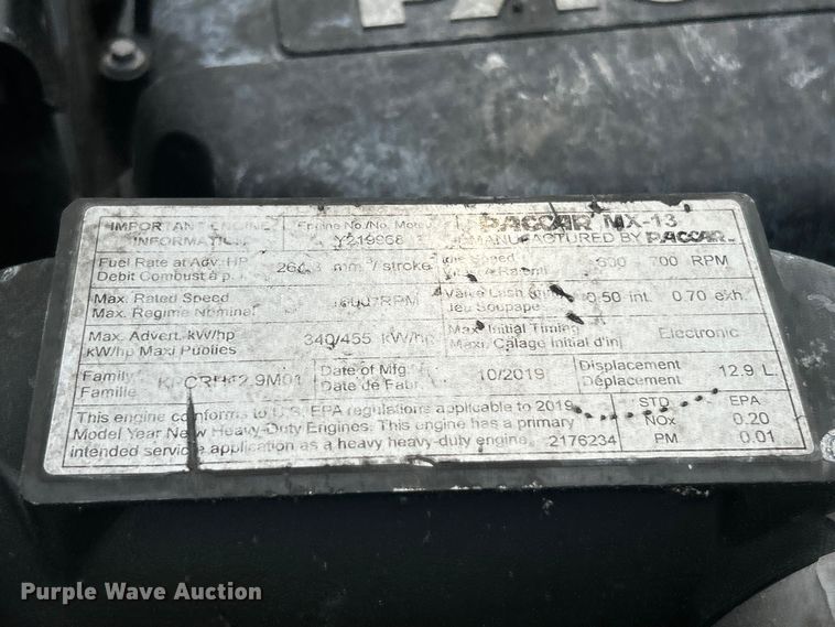 image for item YA3489 2020 Kenworth T880 semi truck