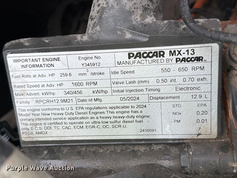 image for item YA3871 2025 Peterbilt 567 truck cab and chassis