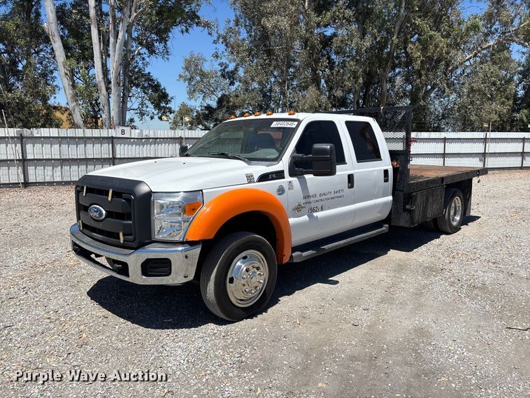 image for item YA3985 2012 Ford F550 Super Duty flatbed truck