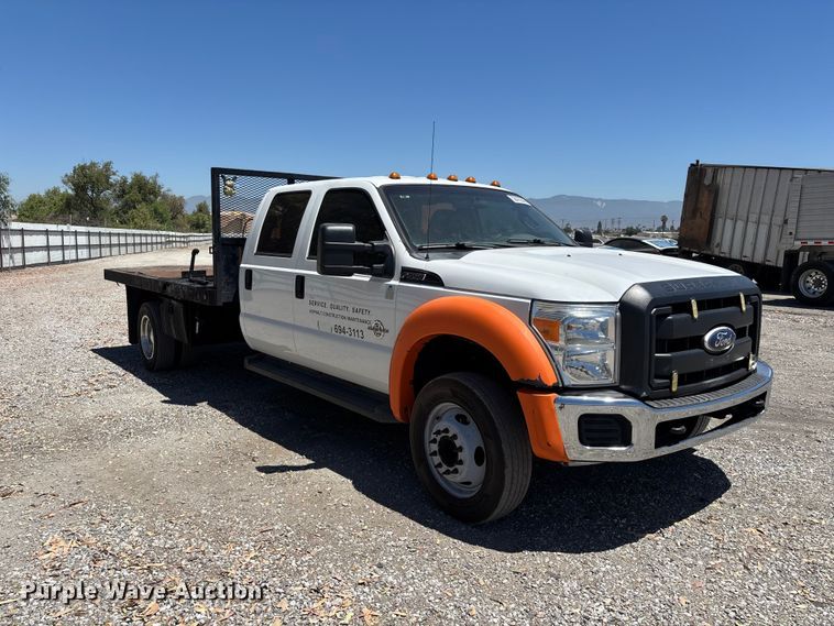 image for item YA3985 2012 Ford F550 Super Duty flatbed truck