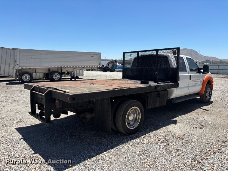 image for item YA3985 2012 Ford F550 Super Duty flatbed truck