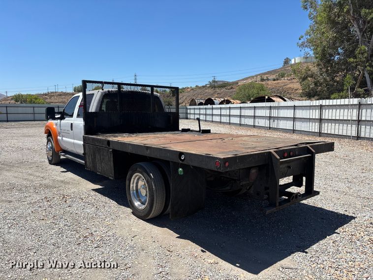 image for item YA3985 2012 Ford F550 Super Duty flatbed truck