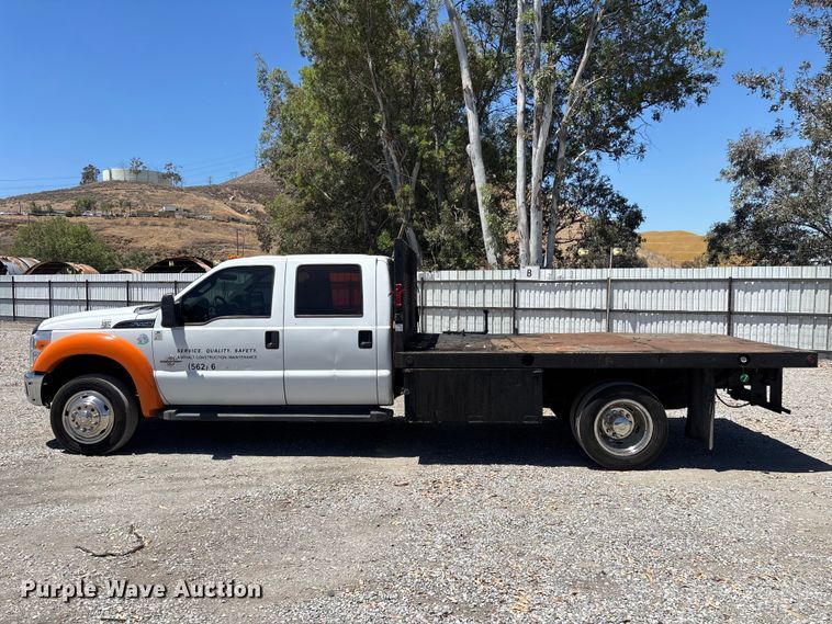 image for item YA3985 2012 Ford F550 Super Duty flatbed truck