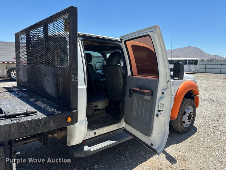 image for item YA3985 2012 Ford F550 Super Duty flatbed truck