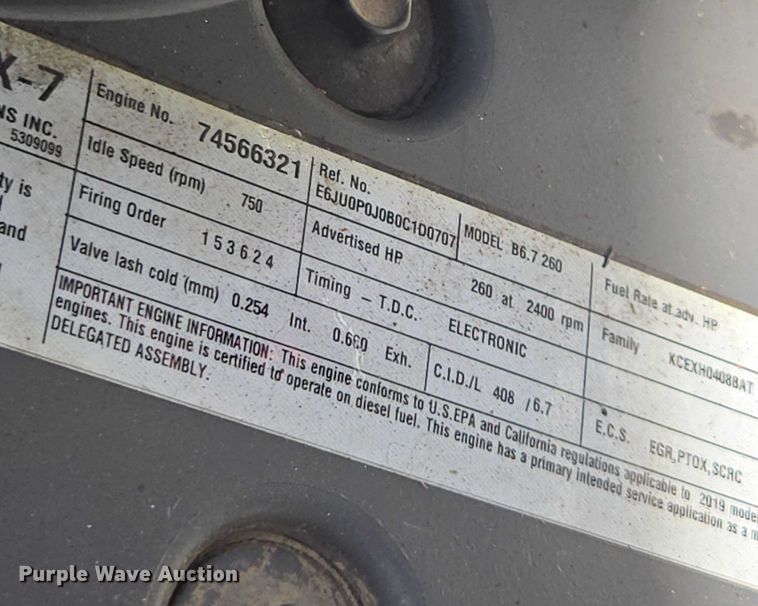 image for item YA6116 2020 Kenworth T370 box truck