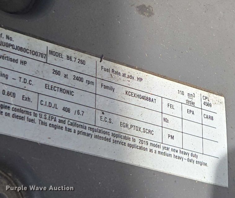 image for item YA6116 2020 Kenworth T370 box truck