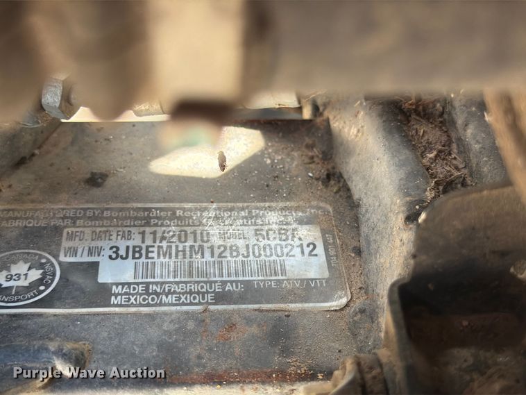 image for item DV8559 2011 Canam 400 ATV