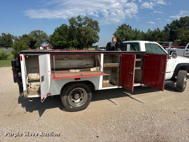 image for item DW6772 1994 Chevrolet C3500HD utility bed pickup truck