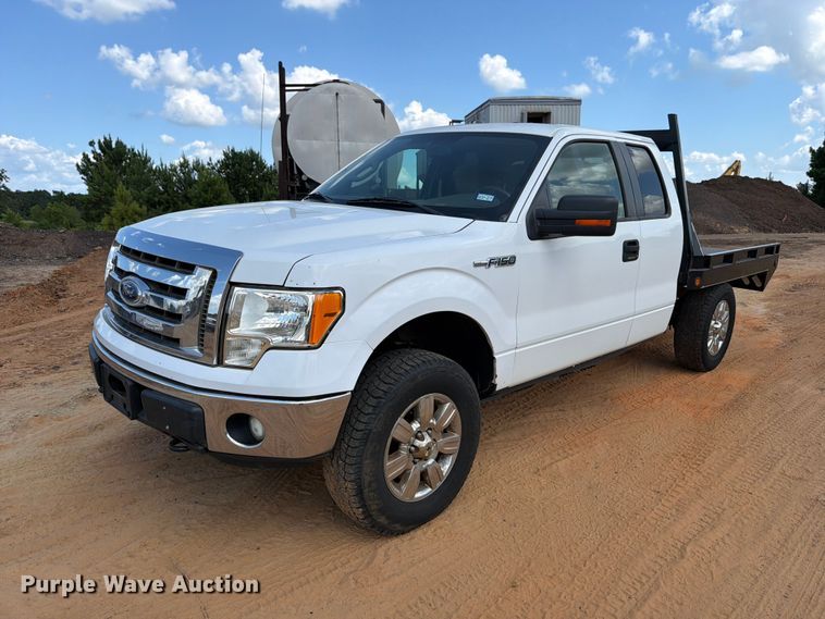 image for item ED5359 2011 Ford F150 Ext. Cab flatbed pickup truck