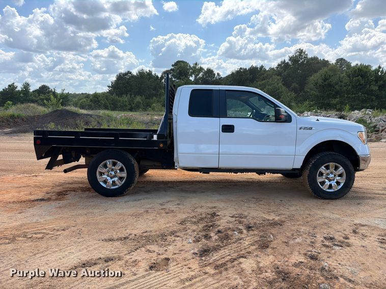 image for item ED5359 2011 Ford F150 Ext. Cab flatbed pickup truck