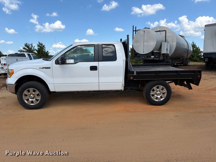 image for item ED5359 2011 Ford F150 Ext. Cab flatbed pickup truck