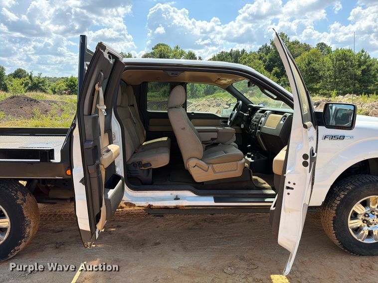 image for item ED5359 2011 Ford F150 Ext. Cab flatbed pickup truck
