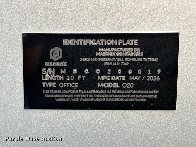 image for item ED5376 2026 Madbox O20 mobile office