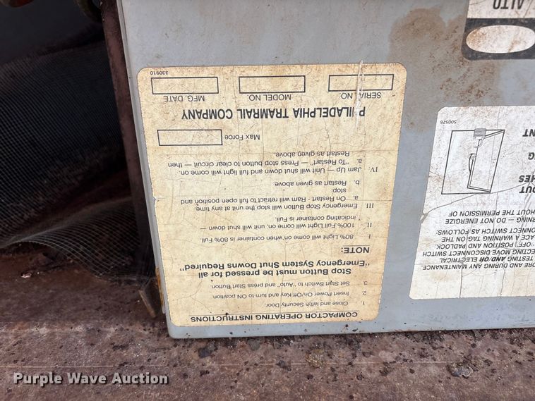 image for item EF6325 PTR refuse compactor