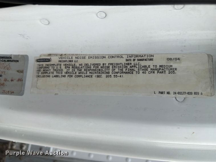 image for item EG9241 2005 Freightliner Business Class M2 box truck