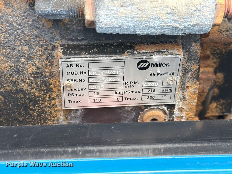 image for item EG9288 Miller Trailblazer 302 Air Pak welder/generator