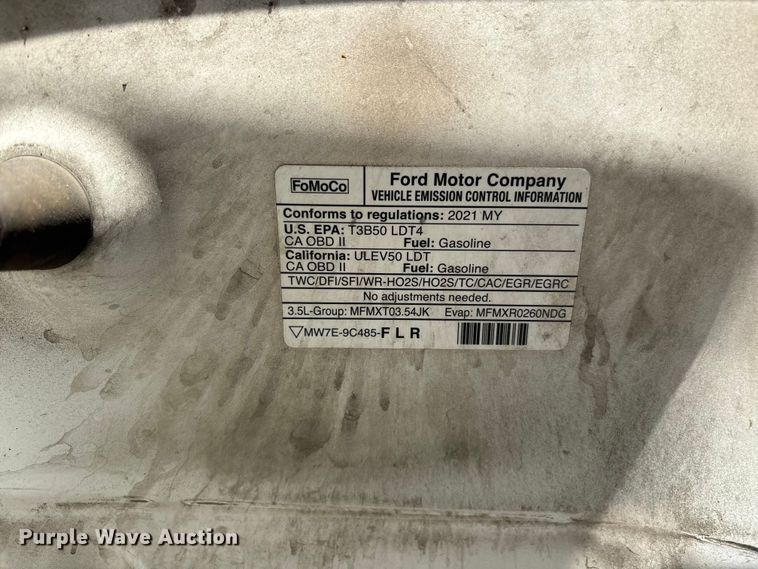 image for item EL2500 2021 Ford F150 Ext. Cab pickup truck