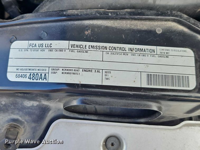 image for item EO7066 2019 RAM  Promaster 2500 van