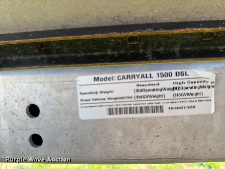image for item EO8611 2019 Club Car CarryAll 1500 utility vehicle