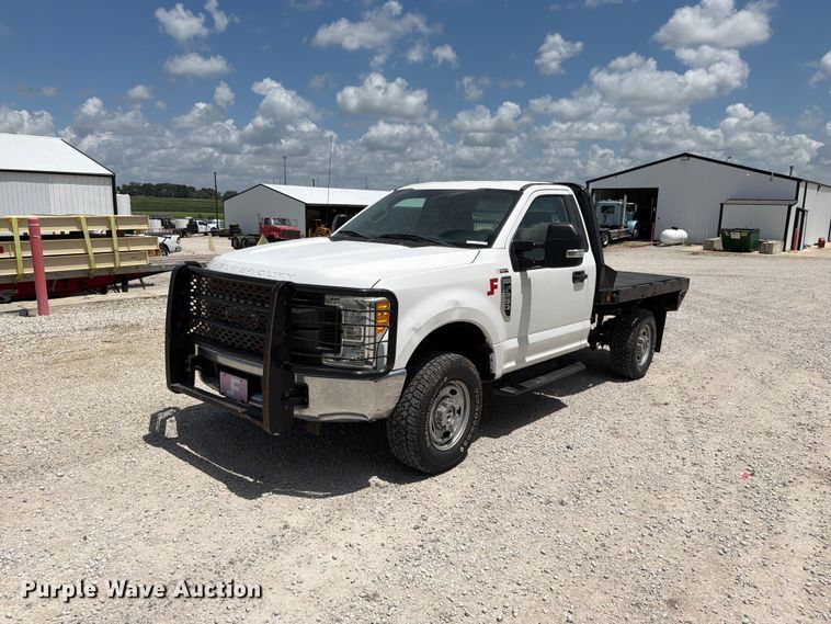 2017 Ford F250 Super Duty XL flatbed pickup truck