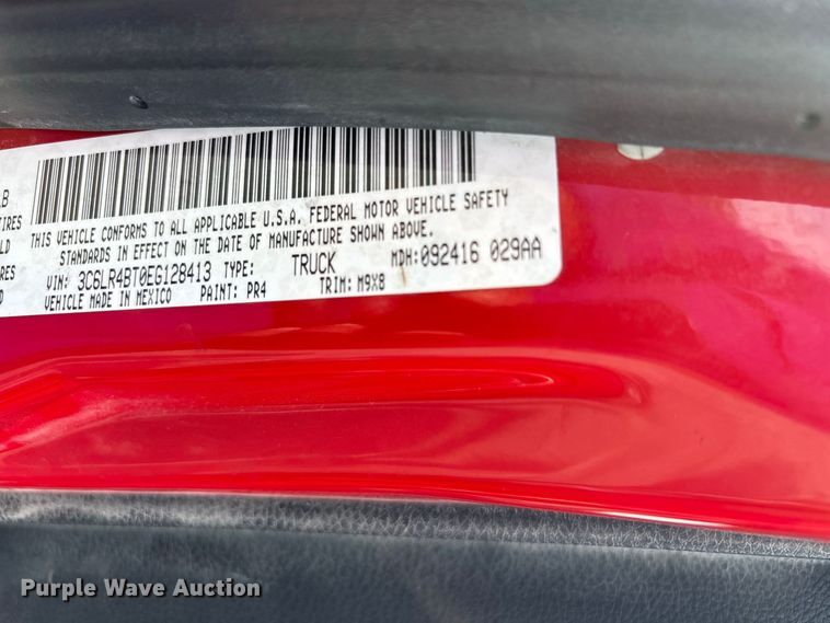 image for item ER3169 2014 RAM 2500 SLT utility bed pickup truck