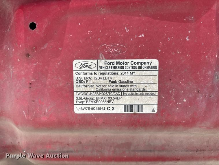 image for item ER3172 2011 Ford F150 XLT Ext. Cab pickup truck