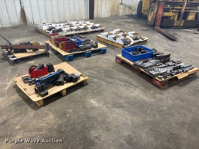 (6) pallets of metal CNC tooling