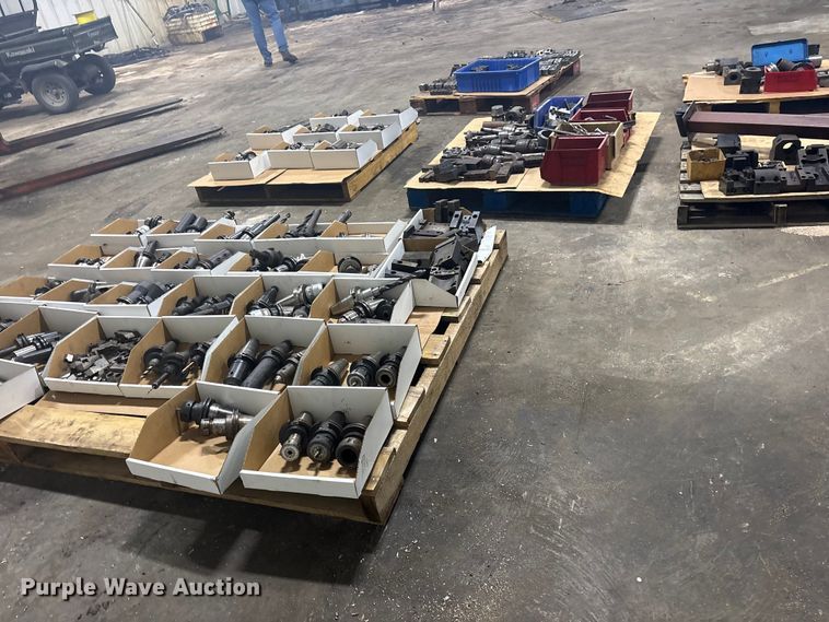 image for item ET0096 (6) pallets of metal CNC tooling