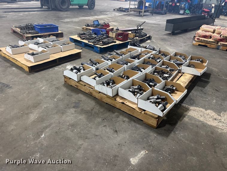 image for item ET0096 (6) pallets of metal CNC tooling
