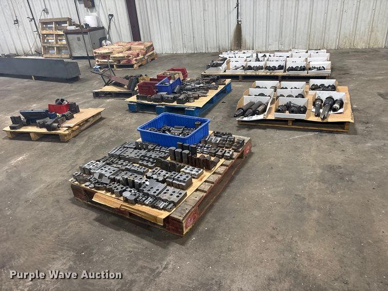 image for item ET0096 (6) pallets of metal CNC tooling