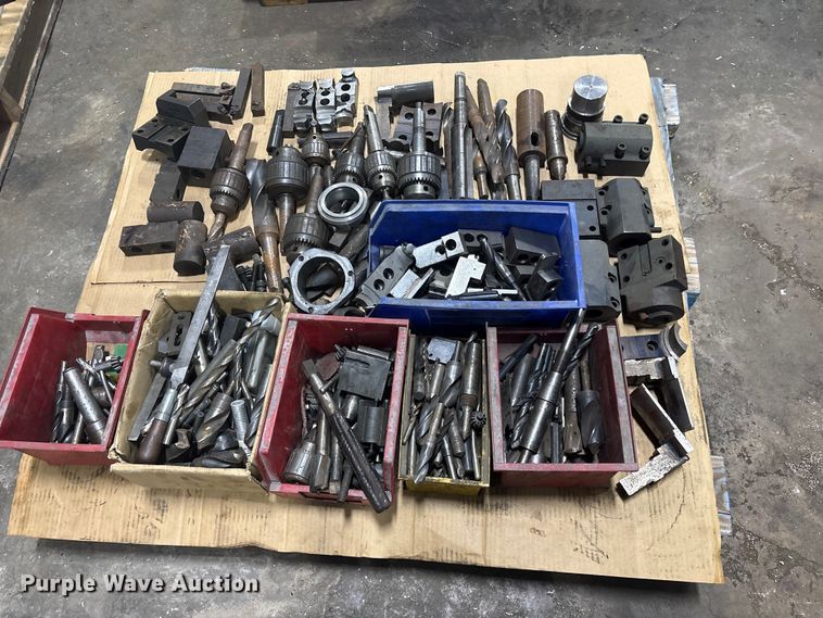 image for item ET0096 (6) pallets of metal CNC tooling