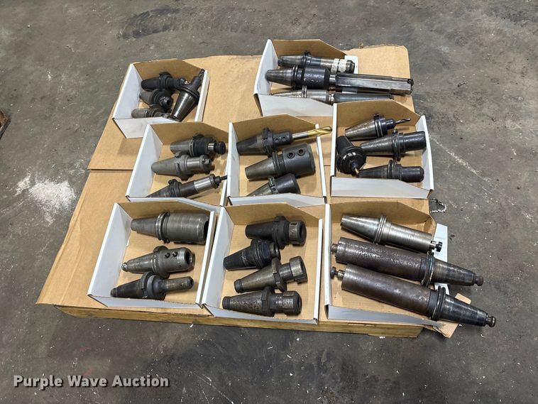 image for item ET0096 (6) pallets of metal CNC tooling