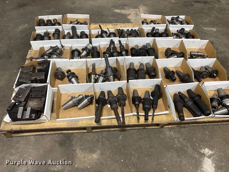 image for item ET0096 (6) pallets of metal CNC tooling