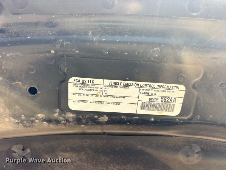 image for item ET0100 2021 RAM 1500 Crew Cab pickup truck