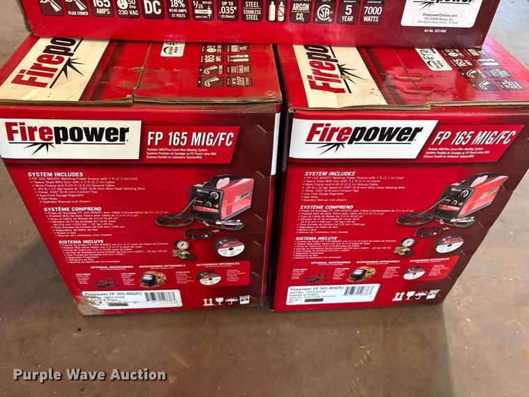 image for item ET0111 (3) FirePower FP 165 MIG/FC welders