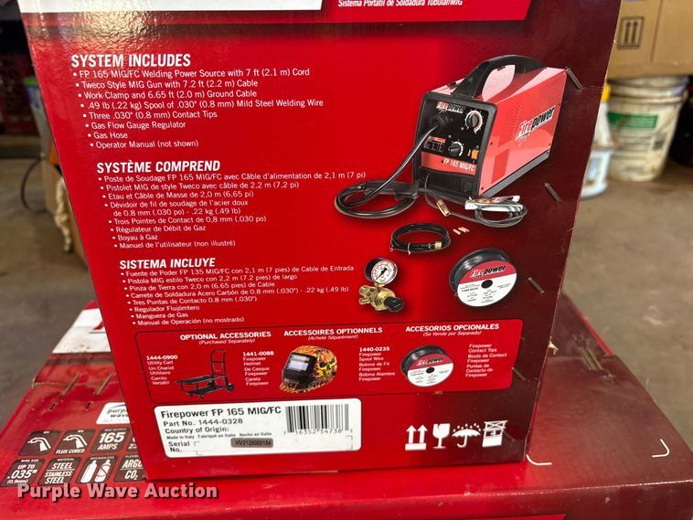 image for item ET0111 (3) FirePower FP 165 MIG/FC welders