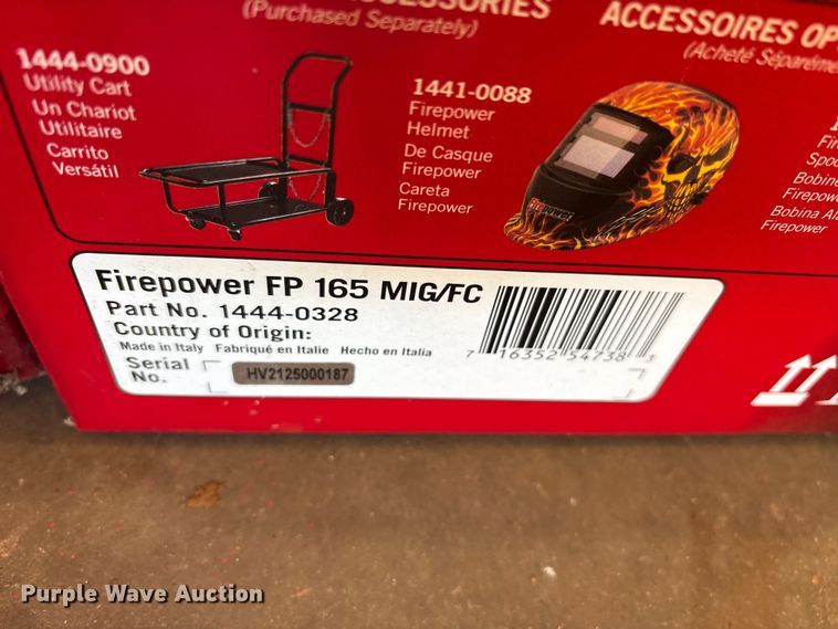 image for item ET0111 (3) FirePower FP 165 MIG/FC welders