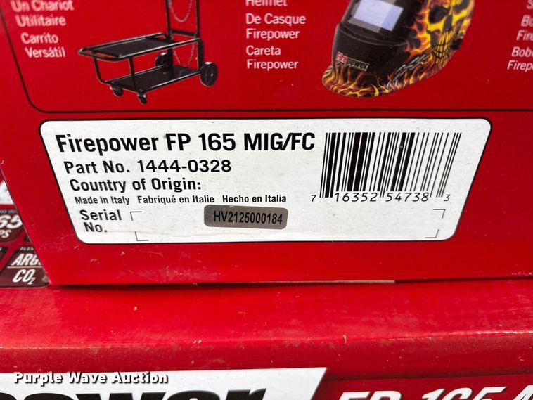 image for item ET0111 (3) FirePower FP 165 MIG/FC welders