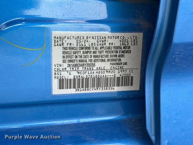 image for item ET6461 2024 Nissan Sentra 