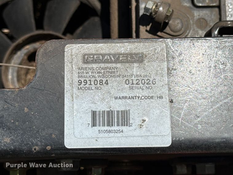 image for item ET6472 Gravely ZT60HD ZTR lawn mower