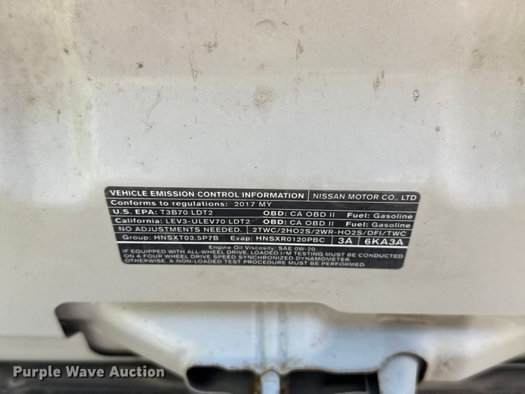 image for item ET6475 2017 Nissan Pathfinder SUV
