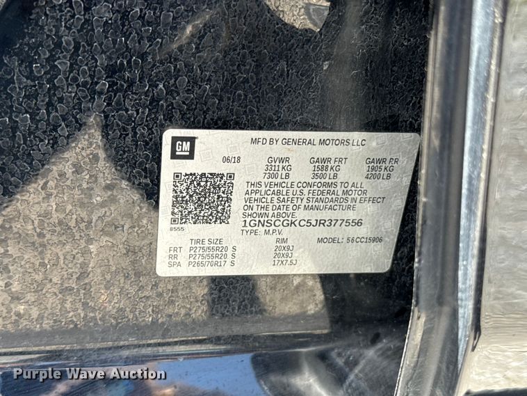 image for item ET6476 2018 Chevrolet Suburban SUV