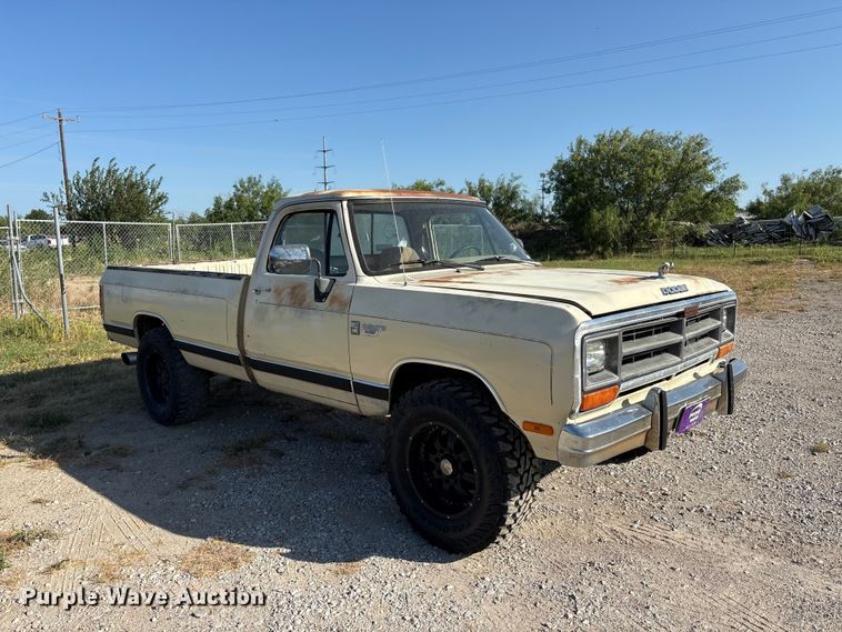 image for item EU5781 1988 Dodge W250 pickup truck