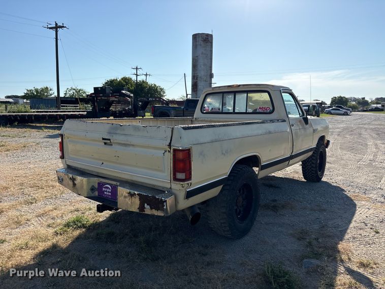 image for item EU5781 1988 Dodge W250 pickup truck